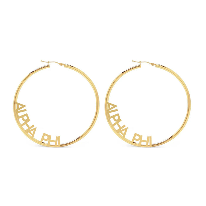 Alpha Phi Hoop Earrings Alpha Phi Hoop Earrings