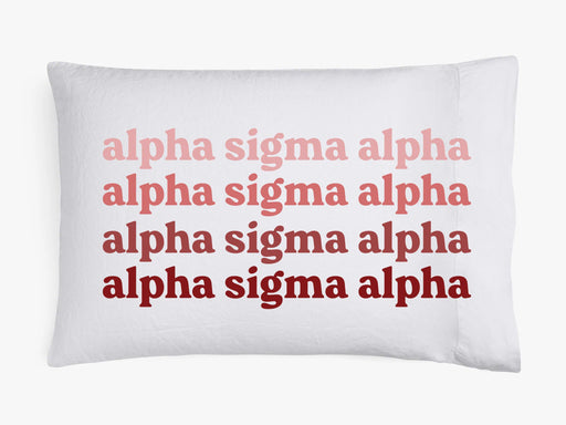 Alpha Sigma Alpha Alpha Sigma Alpha Ombre Retro Pillowcases