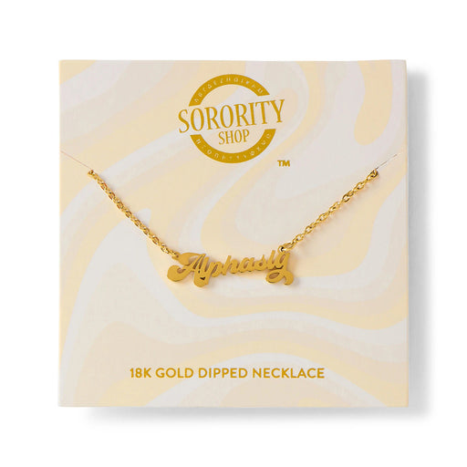 Jewelry Alpha Sigma Alpha Retro Nickname Necklaces