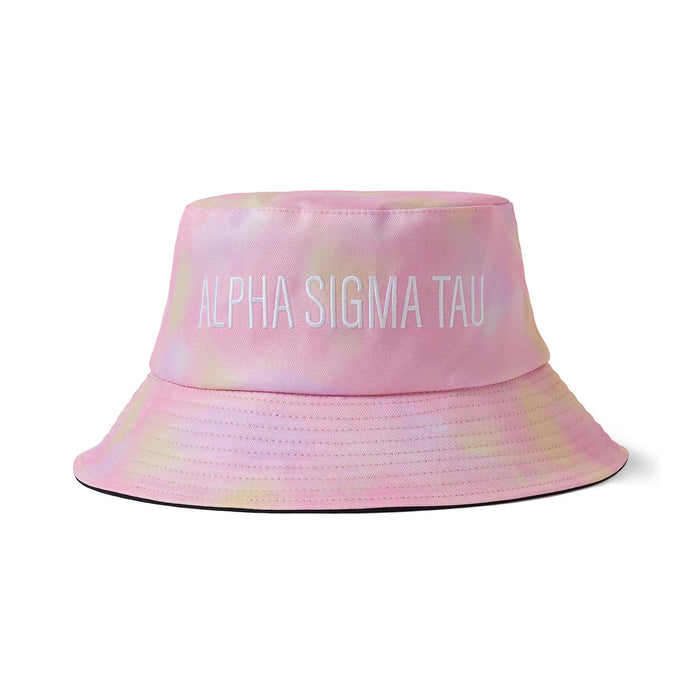Alpha Sigma Tau Tie Dye Pastel Bucket Hat Alpha Sigma Tau Tie Dye Pastel Bucket Hat