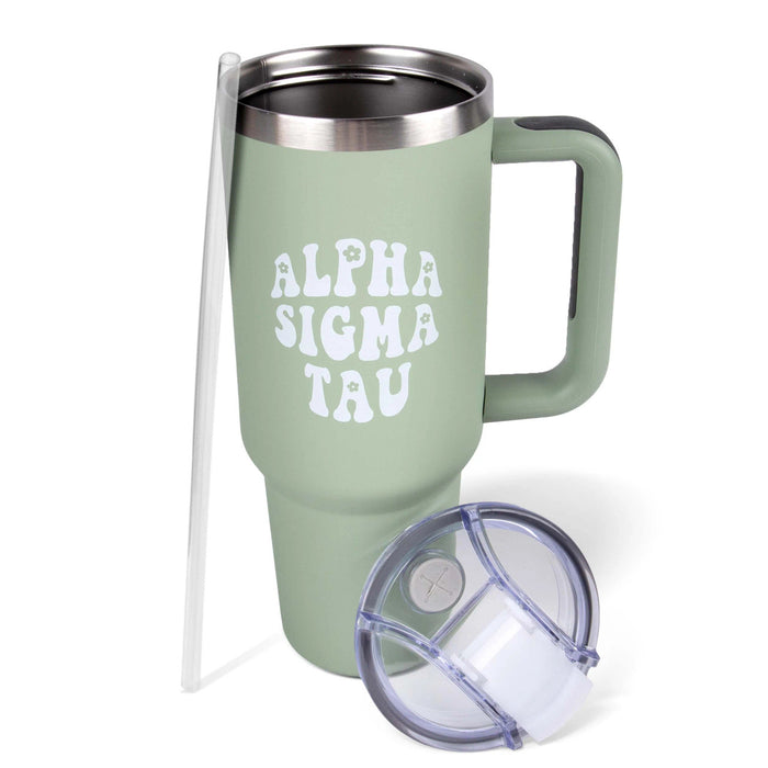 Alpha Sigma Tau 40oz Tumblers Alpha Sigma Tau 40oz Tumblers