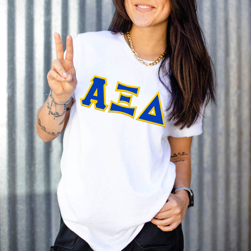 Shirts DISCOUNT Alpha Xi Delta Lettered Tee - Best Value