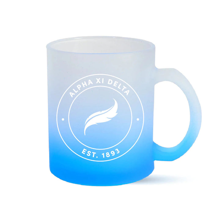 Alpha Xi Delta Ombre Glass Mugs Alpha Xi Delta Ombre Glass Mugs