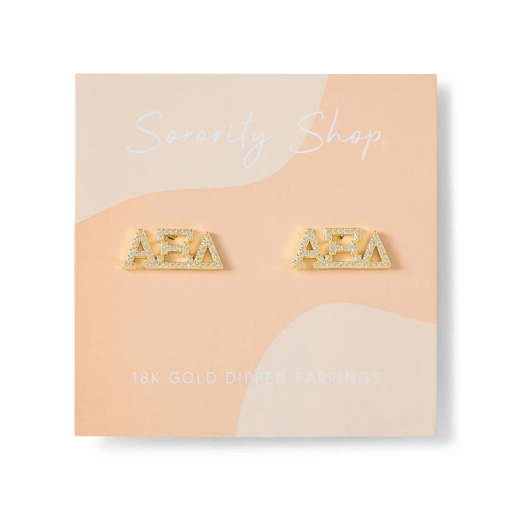 Alpha Xi Delta Studded Earrings Alpha Xi Delta Studded Earrings