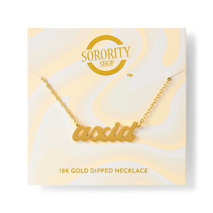 Alpha Xi Delta Retro Nickname Necklaces Alpha Xi Delta Retro Nickname Necklaces