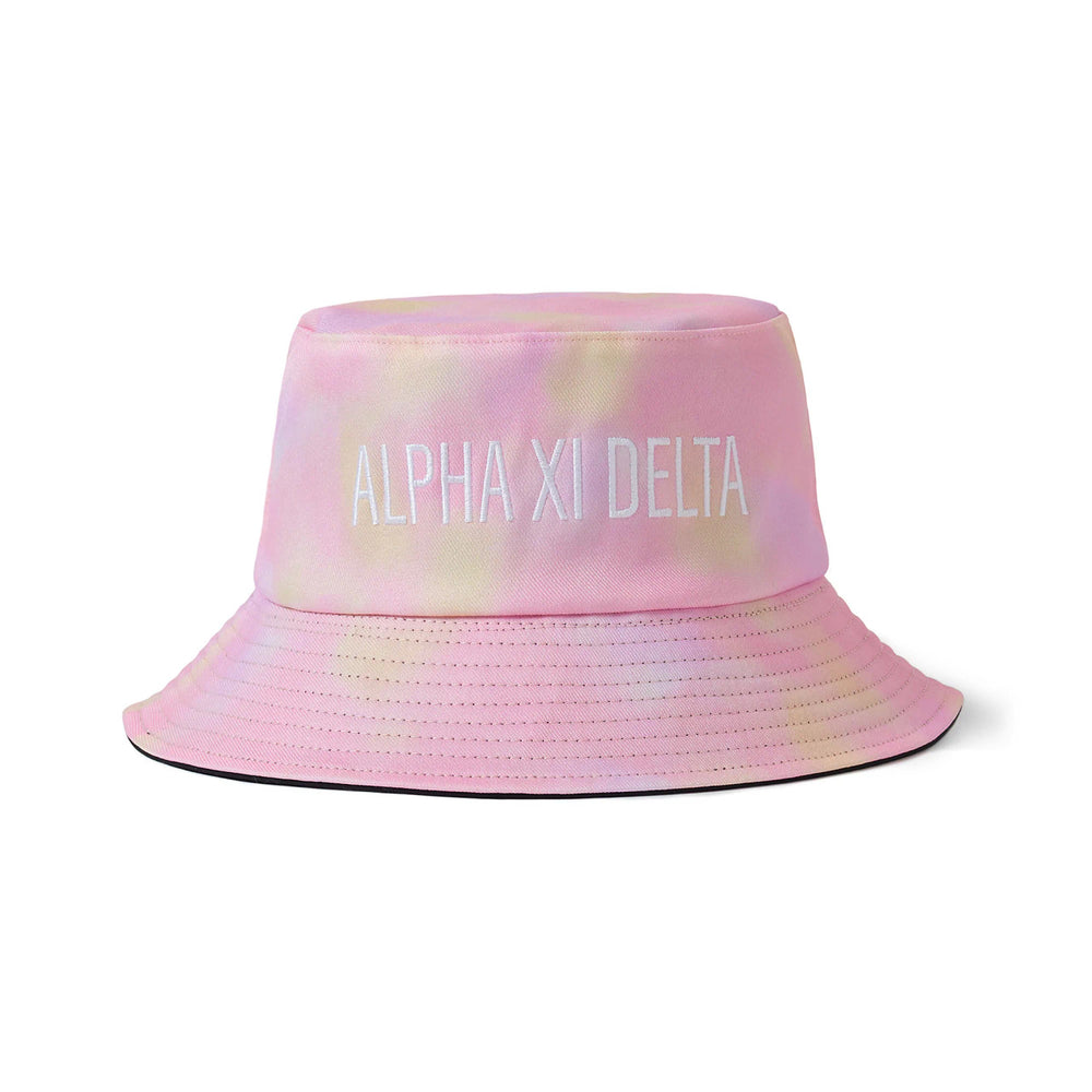 Alpha Xi Delta Tie Dye Pastel Bucket Hat Alpha Xi Delta Tie Dye Pastel Bucket Hat