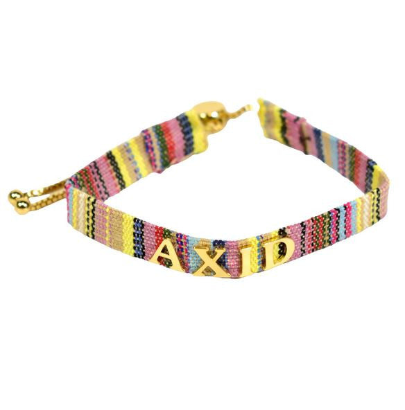 Alpha Xi Delta Woven Bracelet Alpha Xi Delta Woven Bracelet