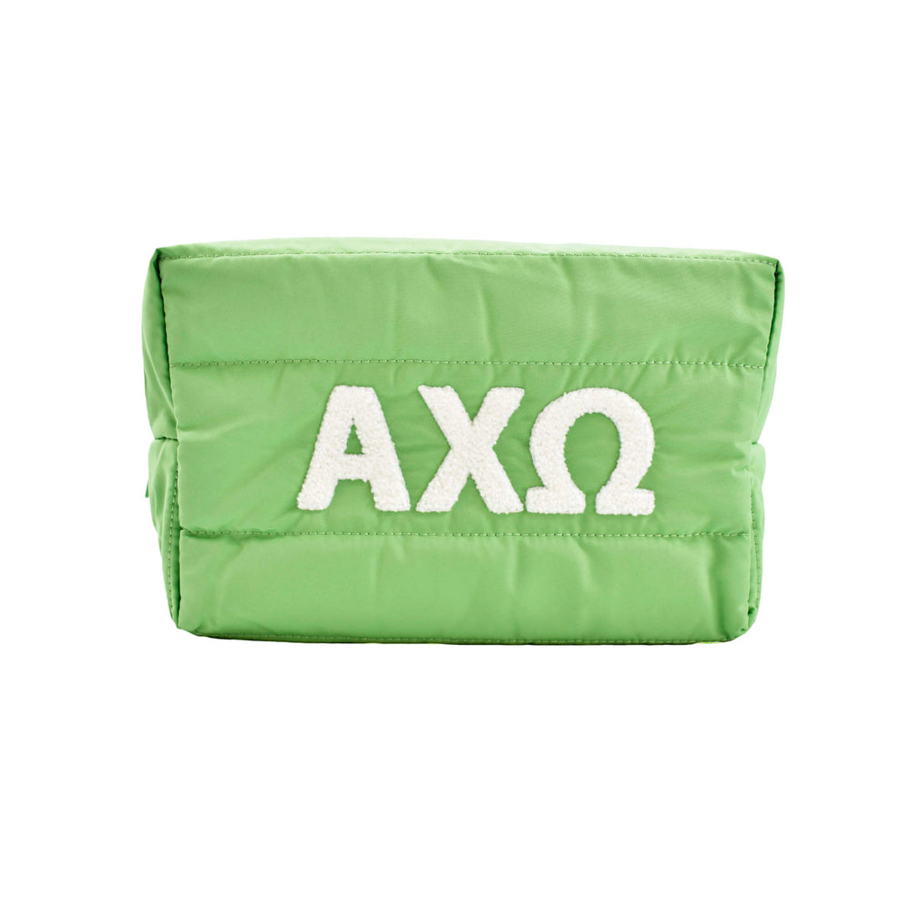Alpha Chi Omega Puffer Style Makeup Bag Alpha Chi Omega Puffer Style Makeup Bag