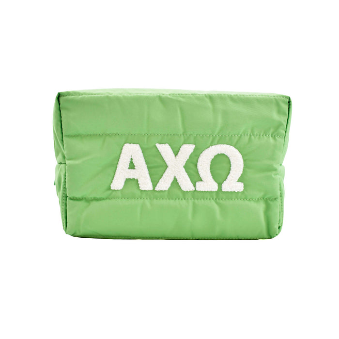 Alpha Chi Omega Puffer Style Makeup Bag Alpha Chi Omega Puffer Style Makeup Bag