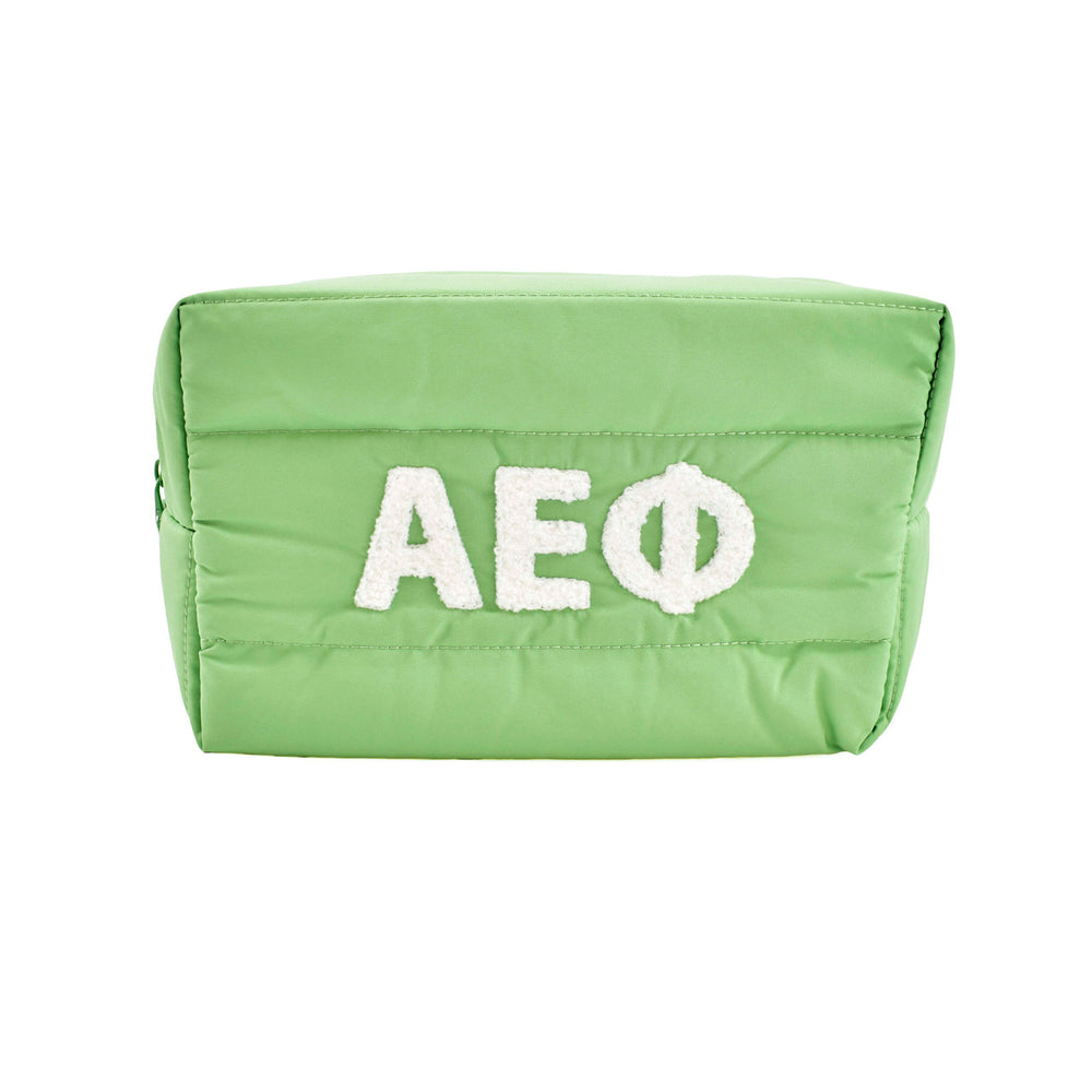 Alpha Epsilon Phi Puffer Style Makeup Bag Alpha Epsilon Phi Puffer Style Makeup Bag