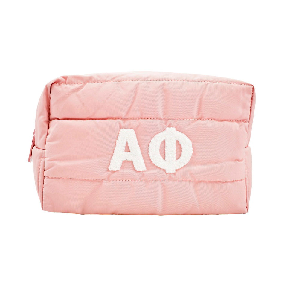 Alpha Phi Puffer Style Makeup Bag Alpha Phi Puffer Style Makeup Bag