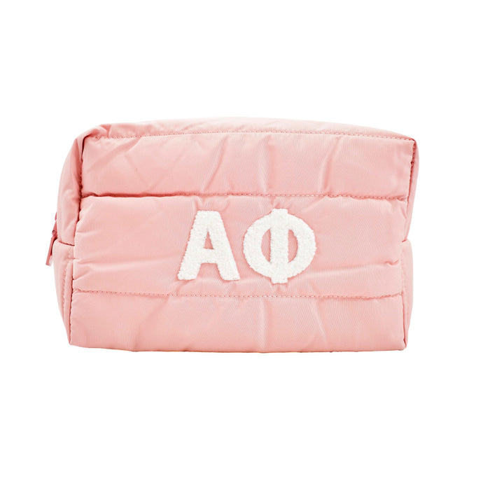 Alpha Phi Puffer Style Makeup Bag Alpha Phi Puffer Style Makeup Bag