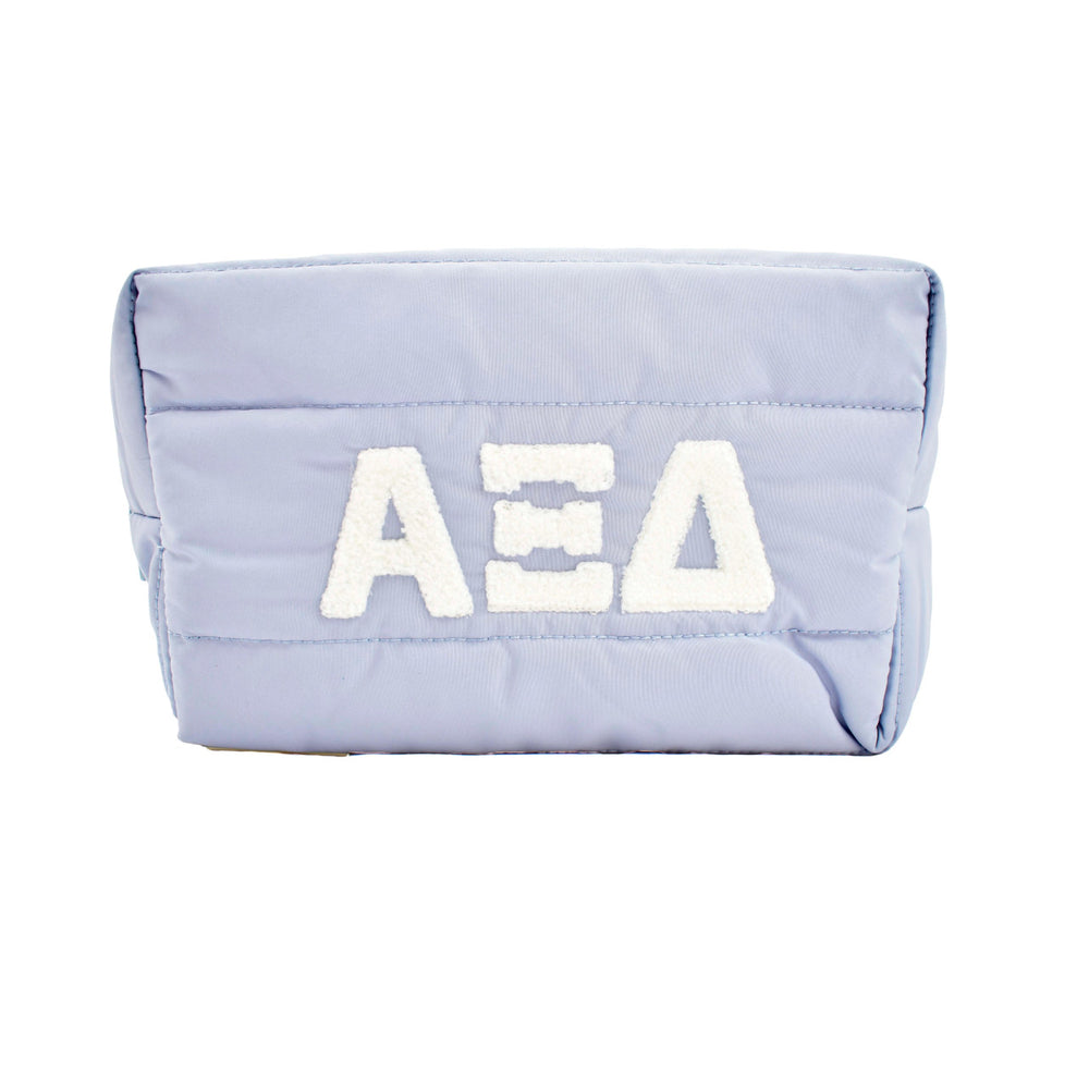 Alpha Xi Delta Puffer Style Makeup Bag Alpha Xi Delta Puffer Style Makeup Bag