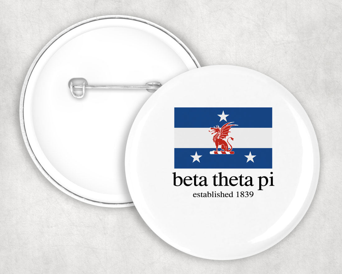 Beta Theta Pi Flag Button Beta Theta Pi Flag Button