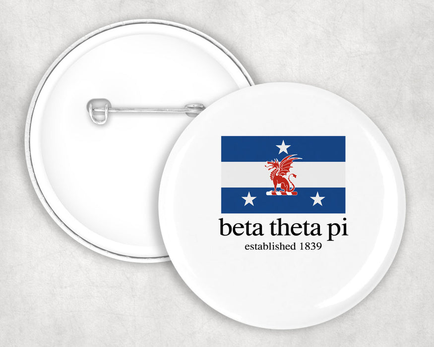 Beta Theta Pi Flag Button Beta Theta Pi Flag Button