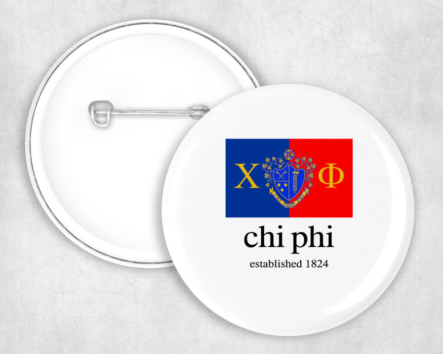 Chi Phi Flag Button Chi Phi Flag Button