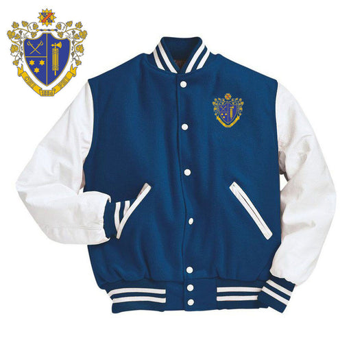 Chi Phi DISCOUNT-Chi Phi Varsity Crest - Shield Jacket