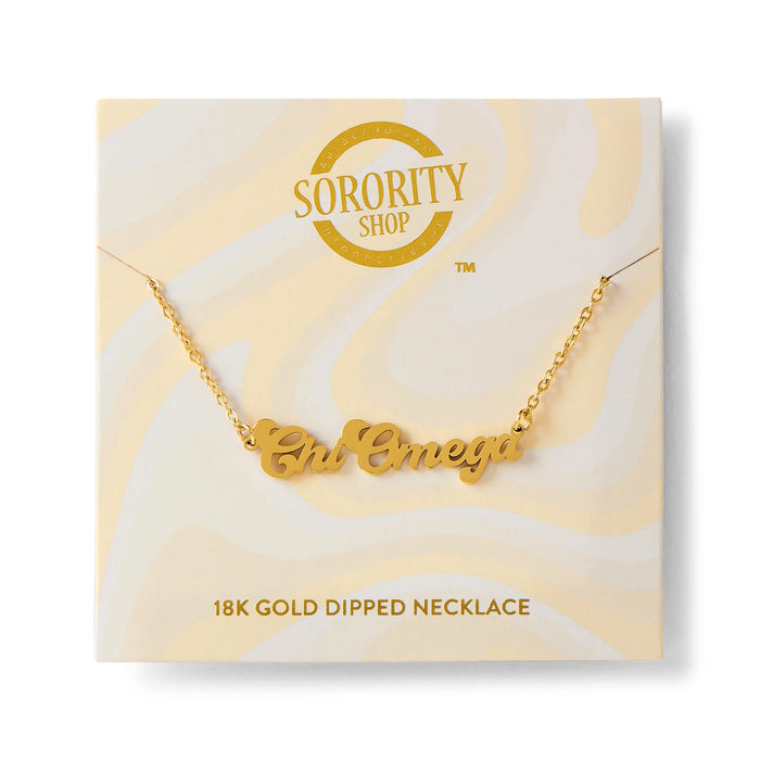 Chi Omega Retro Nickname Necklaces Chi Omega Retro Nickname Necklaces