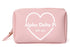 Alpha Delta Pi Pink With White Heart Makeup Bag Alpha Delta Pi Pink with White Heart Makeup Bag