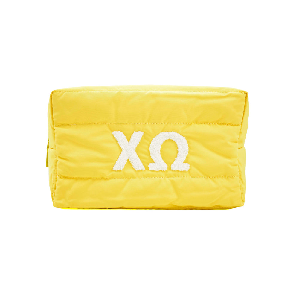Chi Omega Puffer Style Makeup Bag Chi Omega Puffer Style Makeup Bag