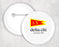 Delta Chi Flag Button Delta Chi Flag Button