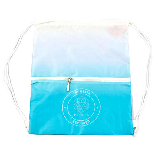 Delta Delta Delta Delta Delta Delta Drawstring Cinch Bag