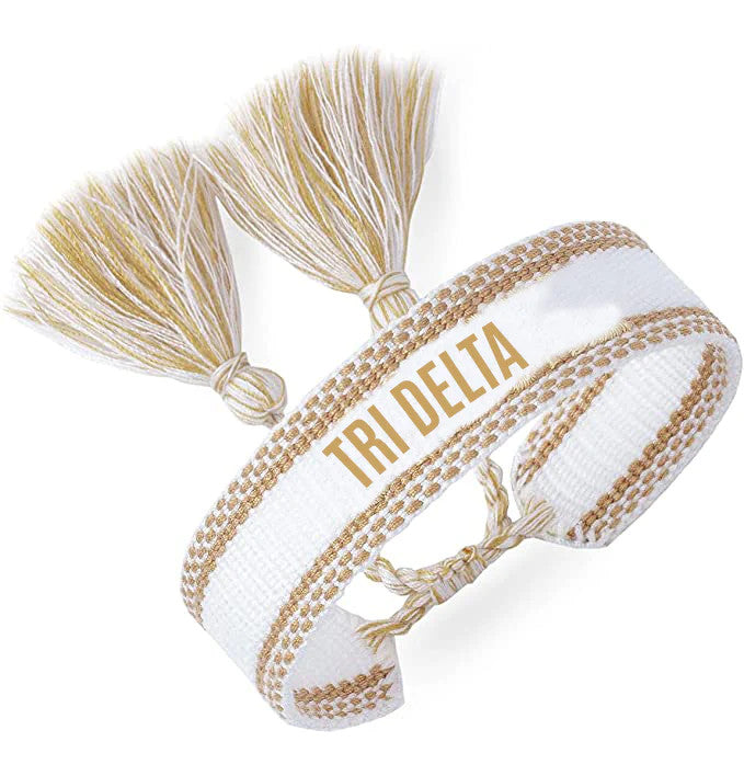 Delta Delta Delta Woven Bracelet Gold Delta Delta Delta Woven Bracelet - Gold