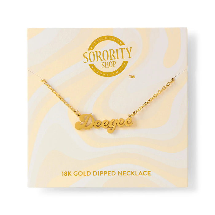 Delta Gamma Retro Nickname Necklaces Delta Gamma Retro Nickname Necklaces
