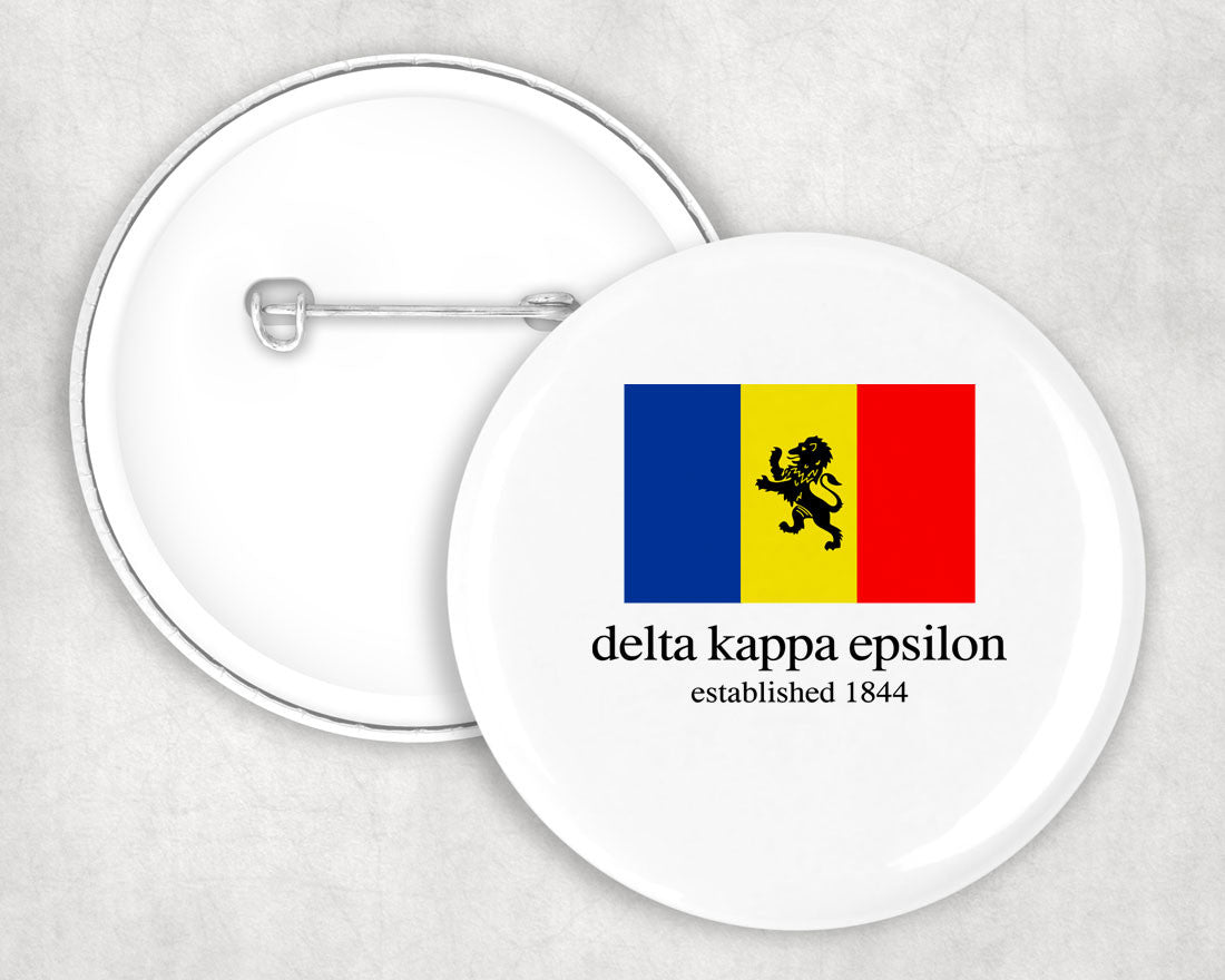 Delta Kappa Epsilon Flag Button Delta Kappa Epsilon Flag Button