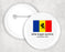 Delta Kappa Epsilon Flag Button Delta Kappa Epsilon Flag Button