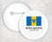Delta Upsilon Flag Button Delta Upsilon Flag Button