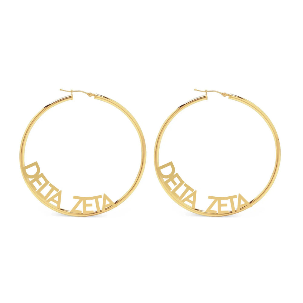 Delta Zeta Hoop Earrings Delta Zeta Hoop Earrings