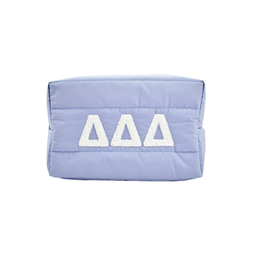 Delta Delta Delta Delta Delta Delta Puffer Style Makeup Bag
