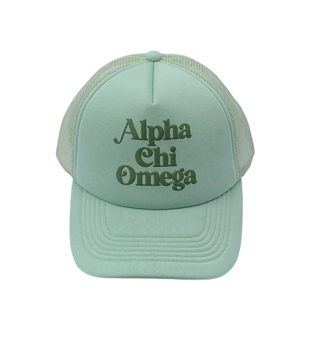 Alpha Chi Omega New Trucker Caps Alpha Chi Omega New Trucker Caps