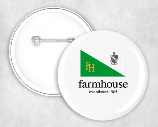 FarmHouse Fraternity Flag Button