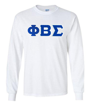 Phi Beta Sigma Custom Twill Long Sleeve T Shirt Phi Beta Sigma Custom Twill Long Sleeve T-Shirt