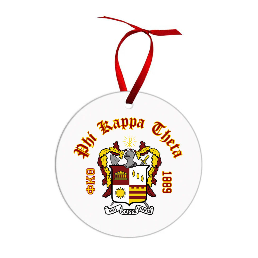 Phi Kappa Theta Crest & Year Circle Ornaments Phi Kappa Theta Crest & Year Circle Ornaments
