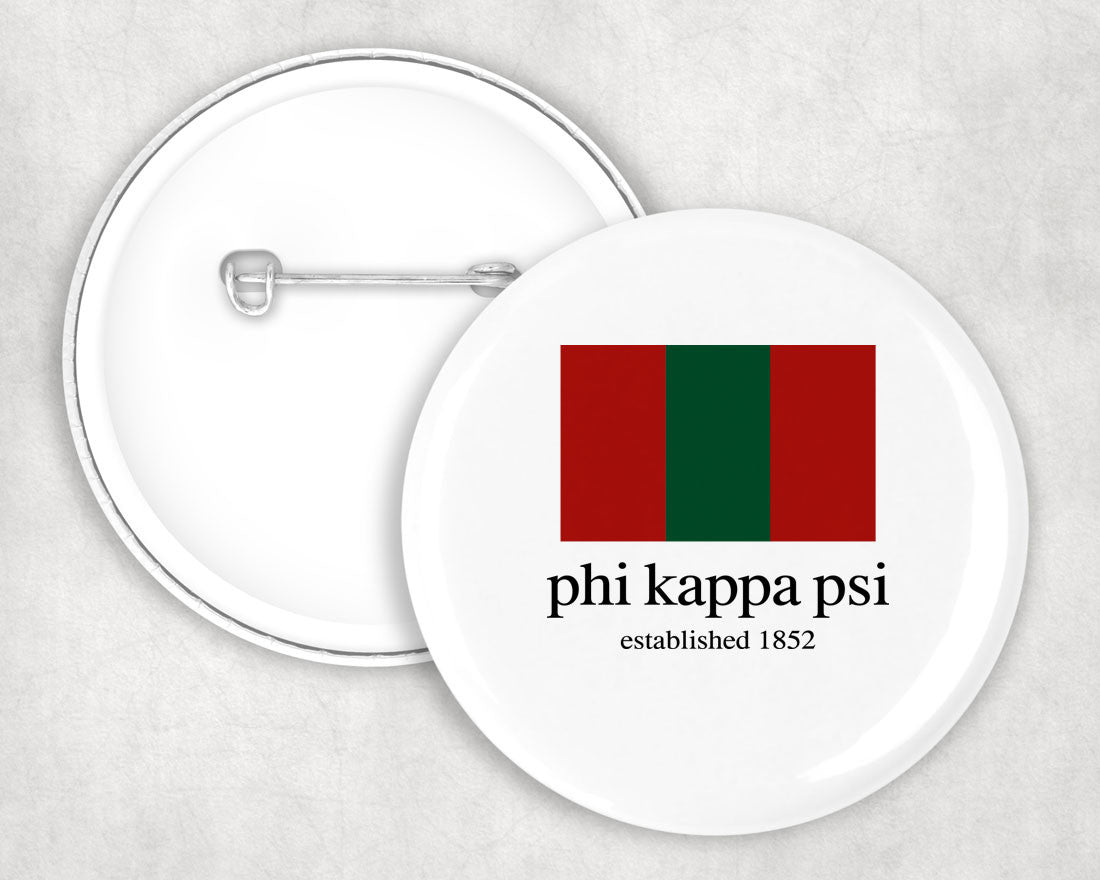 Phi Kappa Psi Flag Button Phi Kappa Psi Flag Button