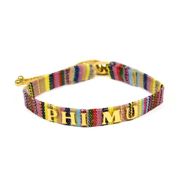 Phi Mu Woven Bracelet Phi Mu Woven Bracelet