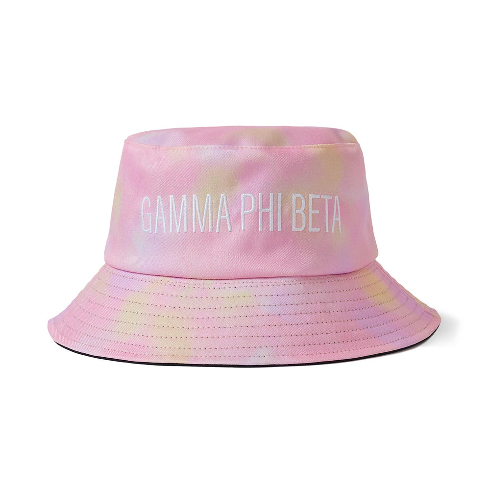 Gamma Phi Beta Tie Dye Pastel Bucket Hat Gamma Phi Beta Tie Dye Pastel Bucket Hat