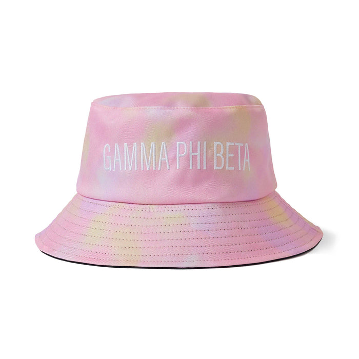 Gamma Phi Beta Tie Dye Pastel Bucket Hat Gamma Phi Beta Tie Dye Pastel Bucket Hat