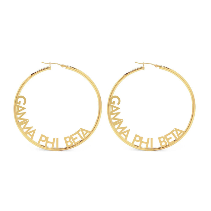 Gamma Phi Beta Hoop Earrings Gamma Phi Beta Hoop Earrings