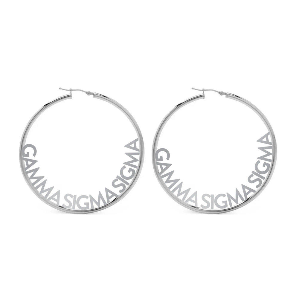 Gamma Sigma Sigma Hoop Earrings Gamma Sigma Sigma Hoop Earrings