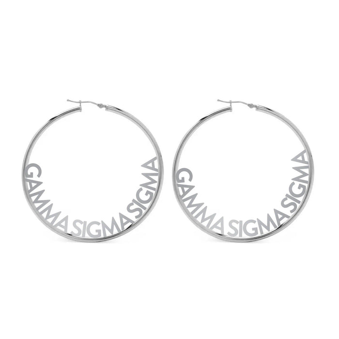 Gamma Sigma Sigma Hoop Earrings Gamma Sigma Sigma Hoop Earrings