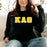 Kappa Alpha Theta Lettered Long Sleeve Shirt Kappa Alpha Theta Lettered Long Sleeve Shirt