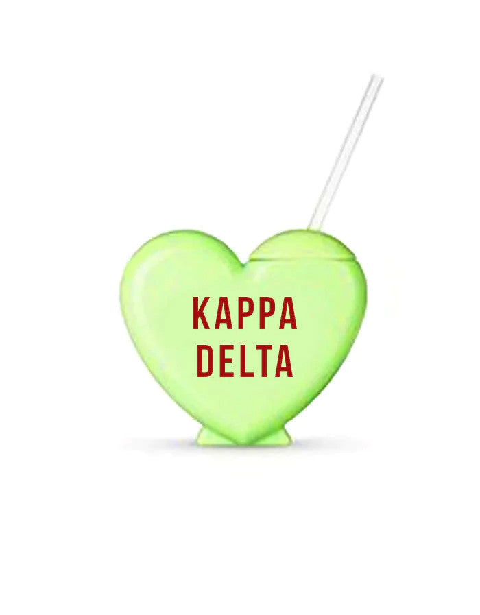 Kappa Delta Heart Shaped Tumblers Kappa Delta Heart Shaped Tumblers