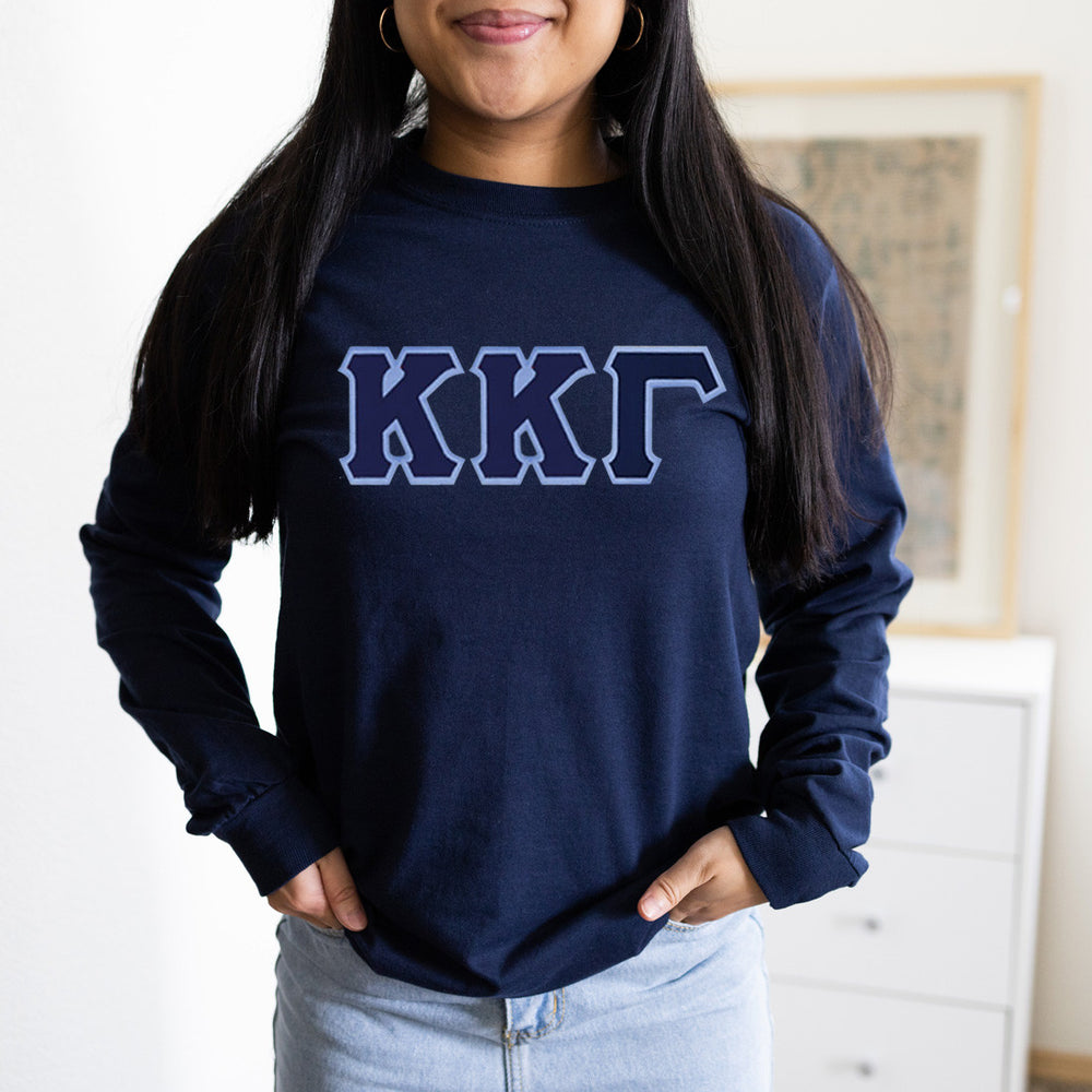 Kappa Kappa Gamma Lettered Long Sleeve Shirt Kappa Kappa Gamma Lettered Long Sleeve Shirt