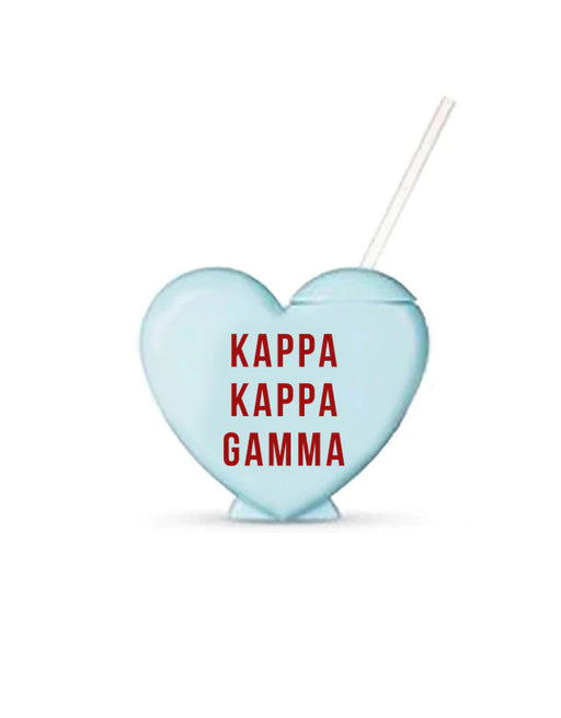 Kappa Kappa Gamma Kappa Kappa Gamma Heart Shaped Tumblers