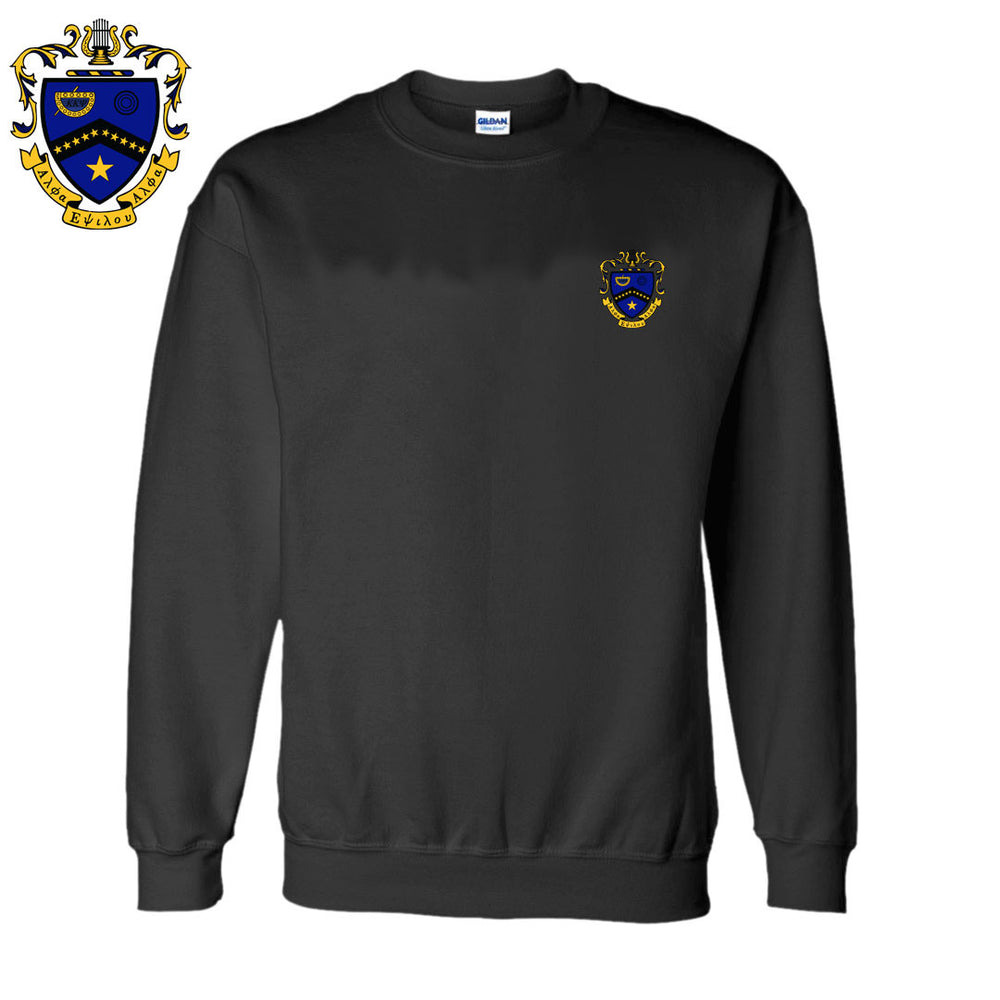 Discount Kappa Kappa Psi World Famous Crest Shield Crewneck Sweatshirt Best Value DISCOUNT-Kappa Kappa Psi World Famous Crest - Shield Crewneck Sweatshirt - Best Value