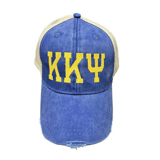 Kappa Kappa Psi Distressed Trucker Hat